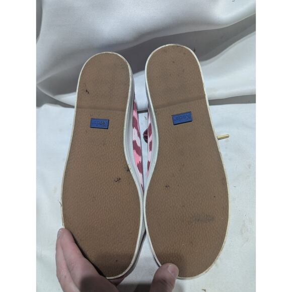 Keds X Kate Spade Womens Kickstart Leopard Pink Lace up Sneaker 7 Velour Laces - Picture 6 of 6